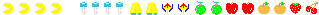 Pac-Man fruit array